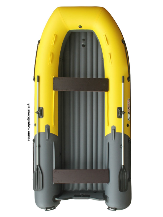 Лодка Reef Triton 370 НД S-Max темно-серый-желтый